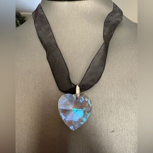 Large Heart Crystal Pendant